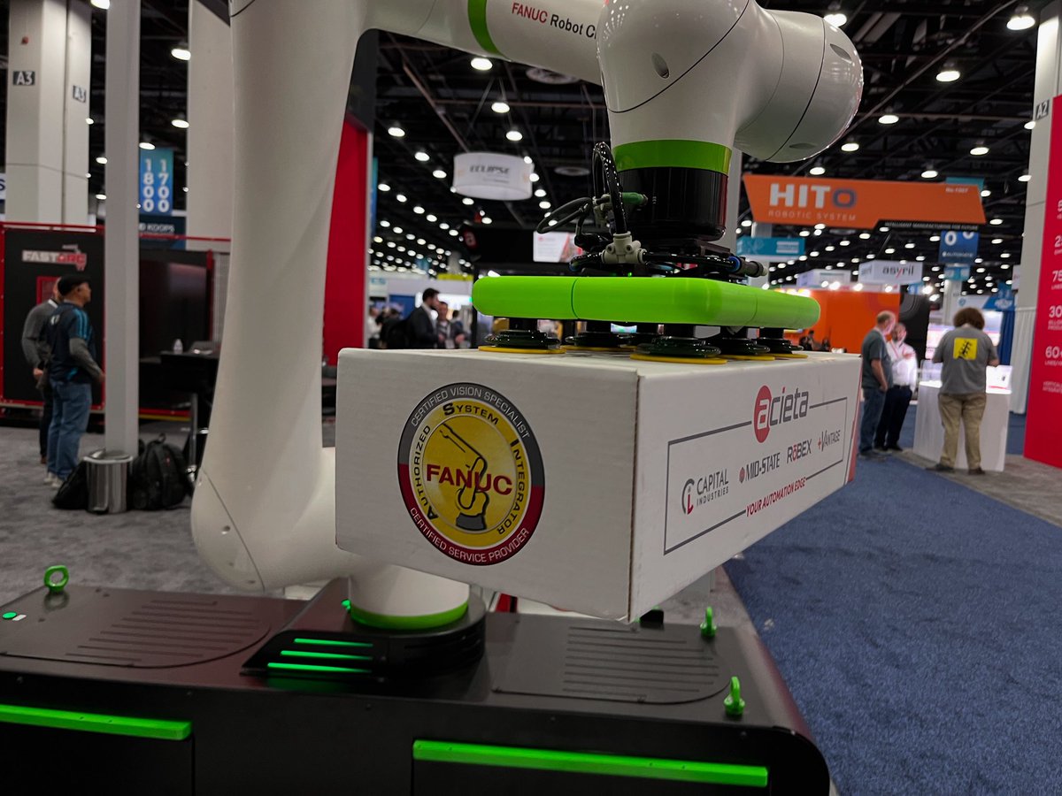 Piab suction cups at Acieta booth 1300. Automate Show  show Detroit