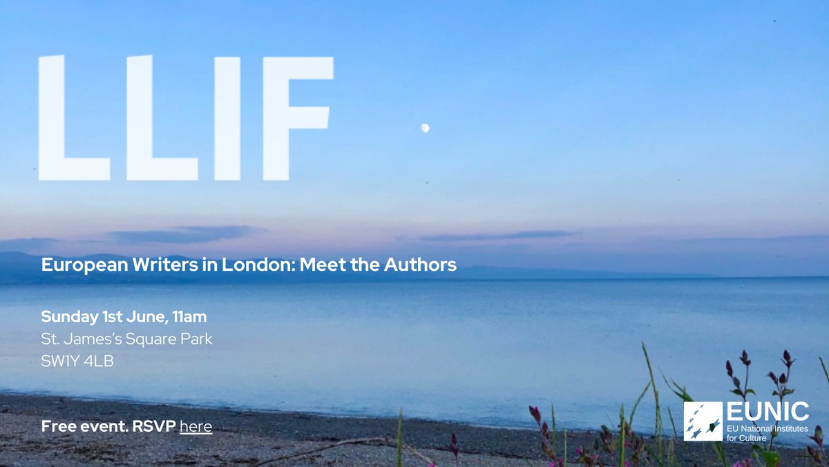 EUNIC LONDON (@euniclondon) on Twitter photo 🌿 Join us for a relaxed literary morning in St James’s Square Park! Celebrate 6 brilliant European writers as they wrap up their @llencymru_litwales residency at Tŷ Newydd.
🗓️ Sun 1 June, 11AM
🎤 Moderated by <a href="/bookblast/">BookBlast® home of translation & cultural exchange</a>
📍 London SW1Y 4LE
☕ RSVP: eventbrite.co.uk/e/european-wri… 🌿 Join us for a relaxed literary morning in St James’s Square Park! Celebrate 6 brilliant European writers as they wrap up their @llencymru_litwales residency at Tŷ Newydd.
🗓️ Sun 1 June, 11AM
🎤 Moderated by <a href="/bookblast/">BookBlast® home of translation & cultural exchange</a>
📍 London SW1Y 4LE
☕ RSVP: eventbrite.co.uk/e/european-wri…