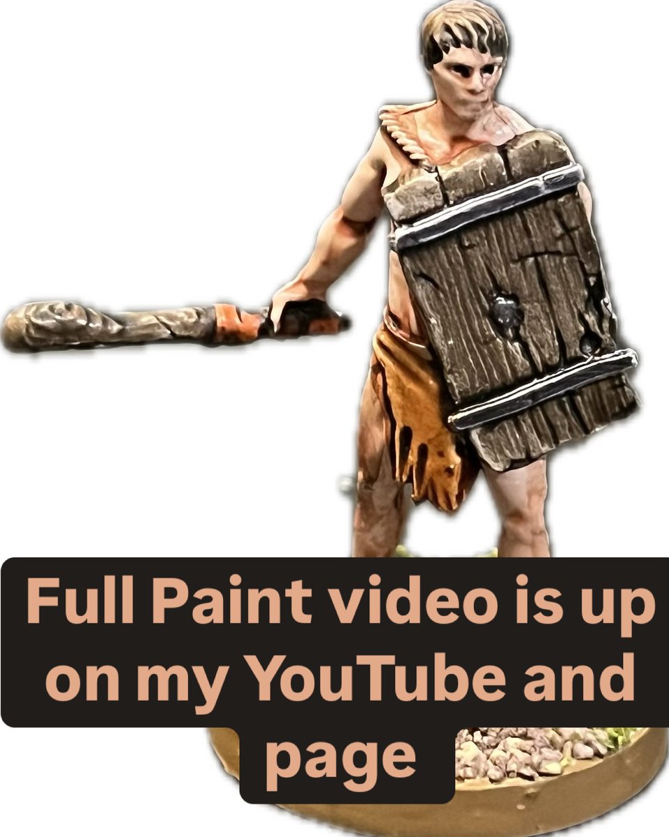Just finished painting the Deprived mini from the Dark Souls RPG—grimy, worn, and full of that classic undead despair. Praise the brush! Full Video is up on my YouTube 

#DarkSouls #MiniaturePainting #DarkSoulsRPG #TTRPG #HobbyTwitter #PaintedMini #Grimdark #TabletopGames