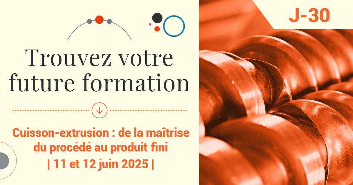SATT_SAYENS (@satt_sayens) on Twitter photo J-30 | 𝗙𝗢𝗥𝗠𝗔𝗧𝗜𝗢𝗡 𝗖𝗨𝗜𝗦𝗦𝗢𝗡-𝗘𝗫𝗧𝗥𝗨𝗦𝗜𝗢𝗡 | 11 & 12 juin à Dijon 📝Inscrivez vous dès maintenant !
sayens.fr/actualites/say…🗓️Compréhension et maitrise des paramètres procédés, impact des ingrédients, formulations sur les produits finis, diversité des applications J-30 | 𝗙𝗢𝗥𝗠𝗔𝗧𝗜𝗢𝗡 𝗖𝗨𝗜𝗦𝗦𝗢𝗡-𝗘𝗫𝗧𝗥𝗨𝗦𝗜𝗢𝗡 | 11 & 12 juin à Dijon 📝Inscrivez vous dès maintenant !
sayens.fr/actualites/say…🗓️Compréhension et maitrise des paramètres procédés, impact des ingrédients, formulations sur les produits finis, diversité des applications