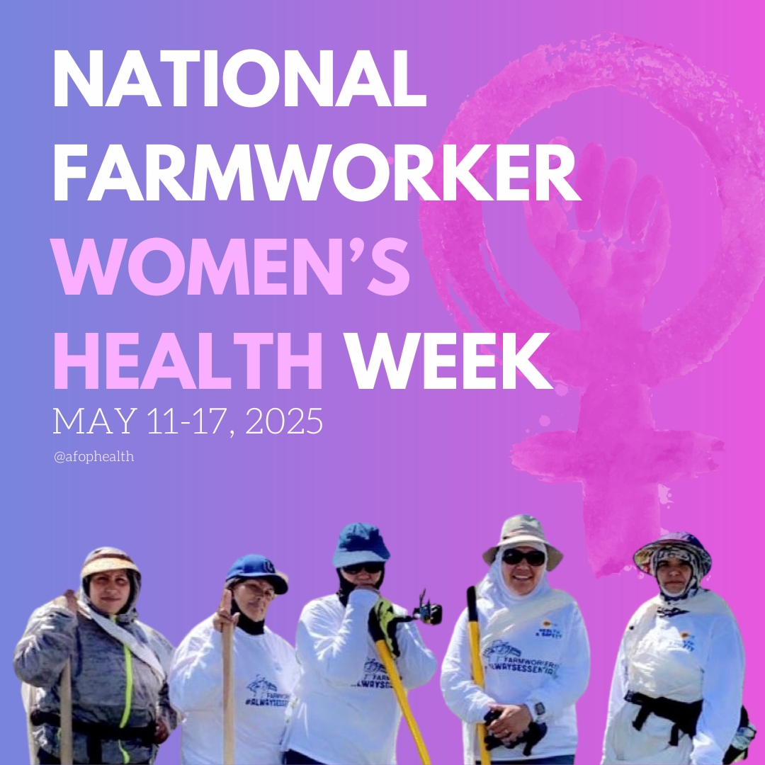 🎉Please join us to celebrate farmworker women during the Nat'l Farmworker Women's Health Week.
#NFWHW2025 #farmworkerwomen #Health4FarmworkerWomen #farmworkers #NFWHW #contributions #pesticidesafety