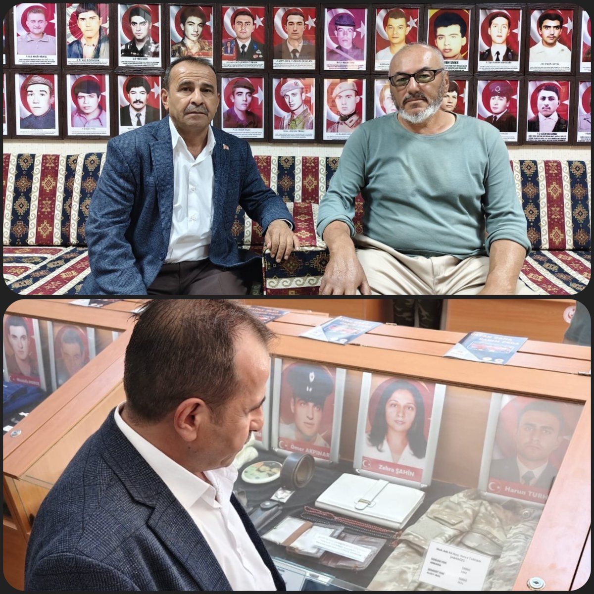 TÜGŞAV ÇANKIRI (@gaziler_ve) on Twitter photo Şehidimiz Harun Turhan'ın (Şabanözü-Küçükyakalı) babası Mustafa Turhan Şehitler Müzesi'ni ziyaret etti.
Nazik ziyaretleri için teşekkür ederiz.
<a href="/GazilerVakfi/">TÜGŞAV</a> <a href="/lokman_aylar/">Gazi Lokman Aylar</a> <a href="/kasimpekacar/">Kasım PEKACAR</a> <a href="/firattasolar/">M. Fırat Taşolar</a> <a href="/ismailhakkiesen/">İsmail Hakkı Esen</a> <a href="/drpelinyilik/">Doç.Dr. Pelin Yılık</a> <a href="/akbasogluemin/">Av. M.Emin AKBAŞOĞLU 🇹🇷</a> <a href="/maarif_gazi/">m. arif</a> Şehidimiz Harun Turhan'ın (Şabanözü-Küçükyakalı) babası Mustafa Turhan Şehitler Müzesi'ni ziyaret etti.
Nazik ziyaretleri için teşekkür ederiz.
<a href="/GazilerVakfi/">TÜGŞAV</a> <a href="/lokman_aylar/">Gazi Lokman Aylar</a> <a href="/kasimpekacar/">Kasım PEKACAR</a> <a href="/firattasolar/">M. Fırat Taşolar</a> <a href="/ismailhakkiesen/">İsmail Hakkı Esen</a> <a href="/drpelinyilik/">Doç.Dr. Pelin Yılık</a> <a href="/akbasogluemin/">Av. M.Emin AKBAŞOĞLU 🇹🇷</a> <a href="/maarif_gazi/">m. arif</a>