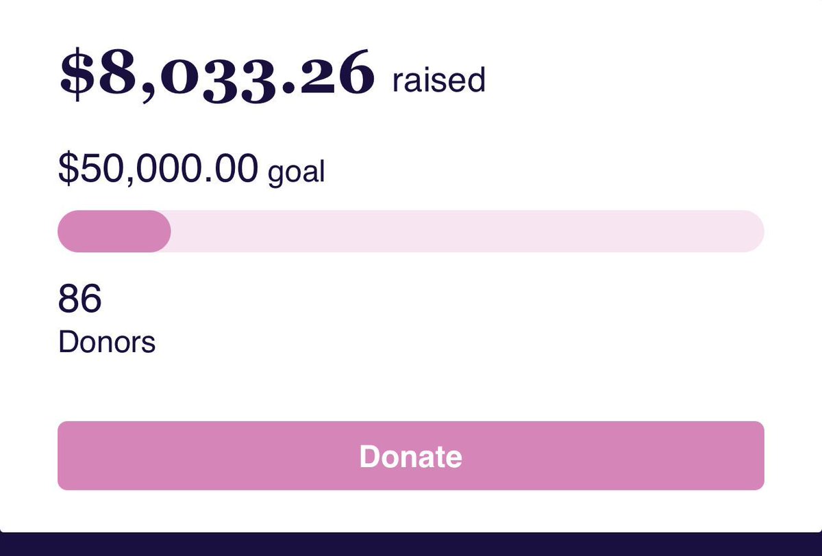 OKAY YALL! OKAY!! We are cooking with grease! 

We’re SO close to $10,000! This is INCREDIBLE in our effort to restart the Mother’s Day 365 program at TPF. 

PLEASE donate if you can spare or RT to help us spread the word! tpfwoman2woman.funraise.org