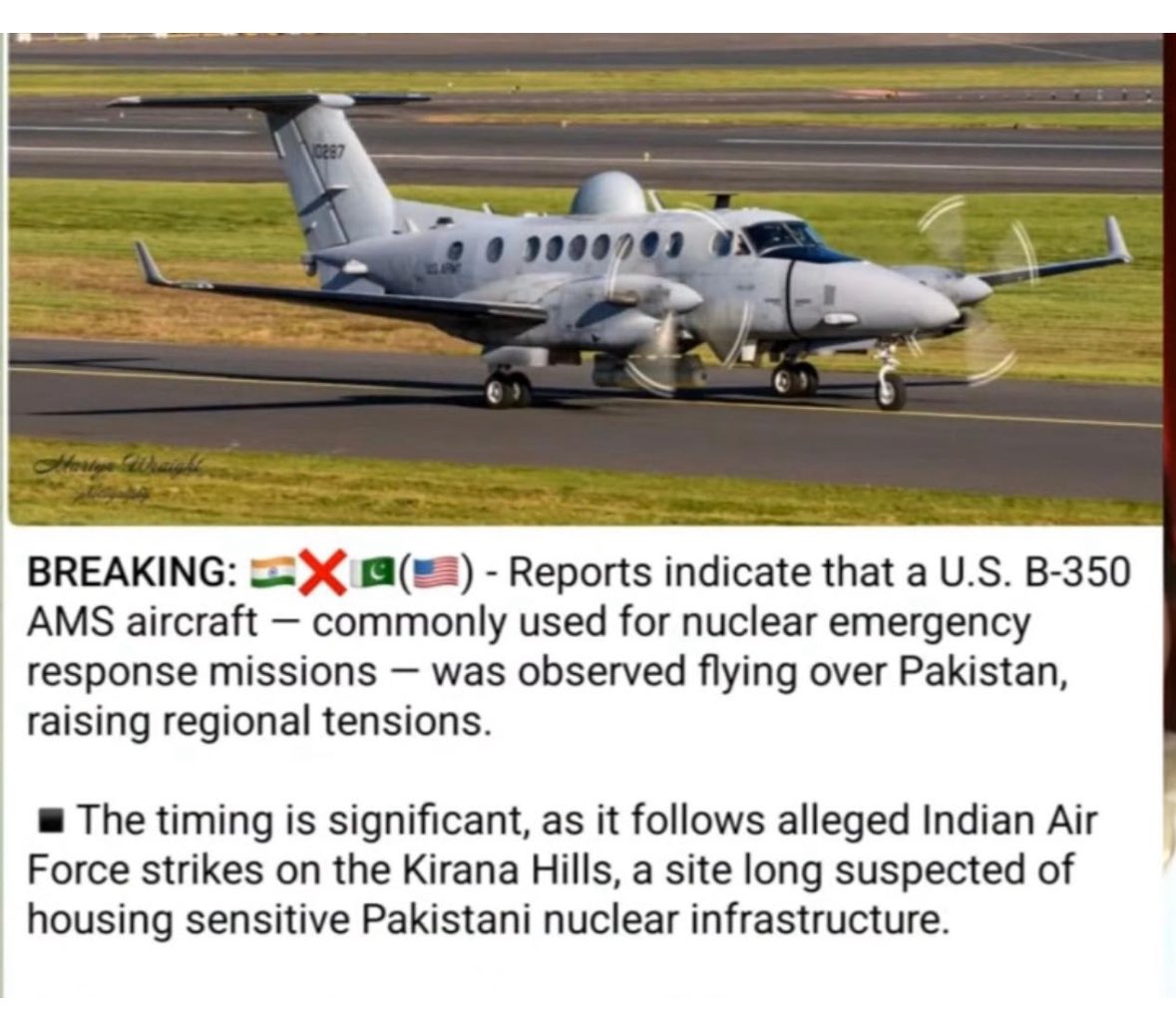 Pakistan seems to be a big trouble! There’s leakage of Some nuclear projectiles which probably they were trying to arm/shift/clean/ maintain. US Emergency AC already arrived for assistance. 
#OperationSindoor #IndianArmy #IndoPakWar #terrorism #indianAirForce