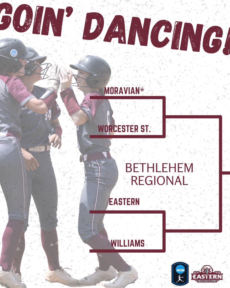 Not.Done.Yet.
Eastern Softball is goin’ dancing with an At Large bid into the 2025 NCAA Tournament!
