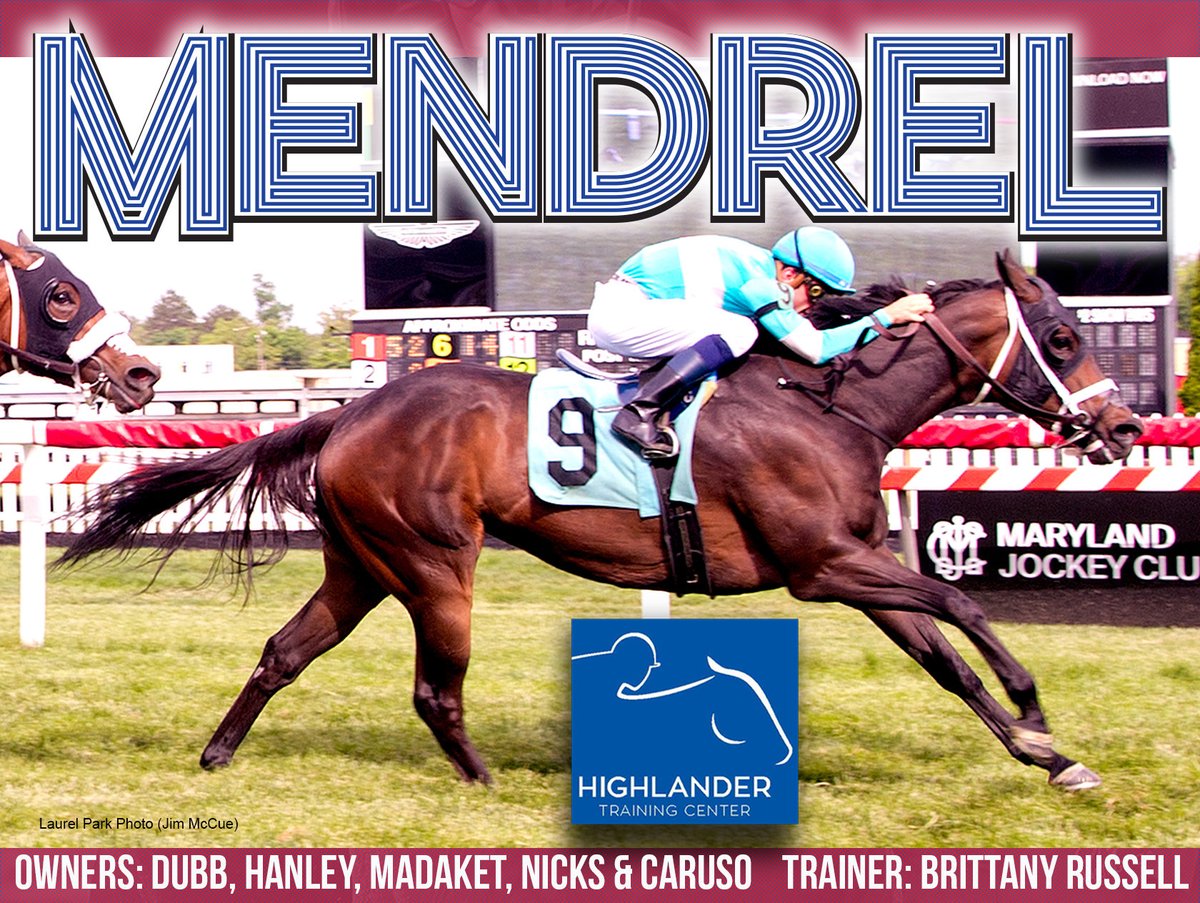 HighlanderTrainingCenter (@highlandertrai3) on Twitter photo Congratulations to <a href="/BTRracingstable/">Brittany Russell Racing Stable</a> and the ownership team of <a href="/HighlanderTrai3/">HighlanderTrainingCenter</a> graduate Mendrel on this nice win on the turf <a href="/PimlicoRC/">Pimlico</a> on 5/11. Mendrel is a daughter of <a href="/claibornefarm/">Claiborne Farm</a> stallion Blame bred by <a href="/BloomRacing/">Bloom Racing Stable</a> <a href="/JRBloom3/">Jeffrey Bloom</a> Congratulations to <a href="/BTRracingstable/">Brittany Russell Racing Stable</a> and the ownership team of <a href="/HighlanderTrai3/">HighlanderTrainingCenter</a> graduate Mendrel on this nice win on the turf <a href="/PimlicoRC/">Pimlico</a> on 5/11. Mendrel is a daughter of <a href="/claibornefarm/">Claiborne Farm</a> stallion Blame bred by <a href="/BloomRacing/">Bloom Racing Stable</a> <a href="/JRBloom3/">Jeffrey Bloom</a>