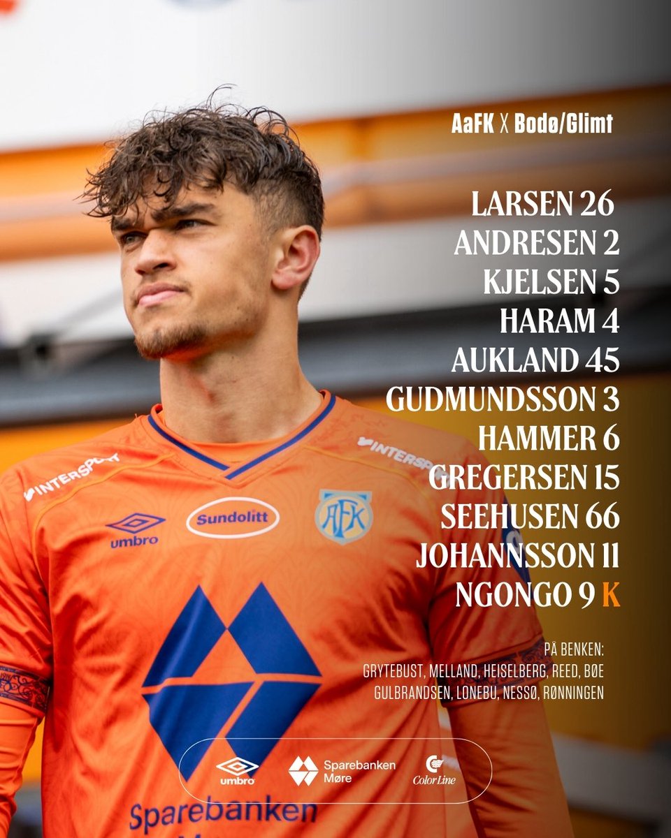 Laget mot Bodø/Glimt! 🧡