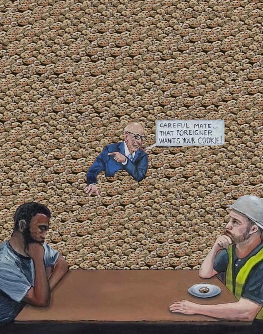 A pictorial summary of Starmer's "Island of strangers" speech.