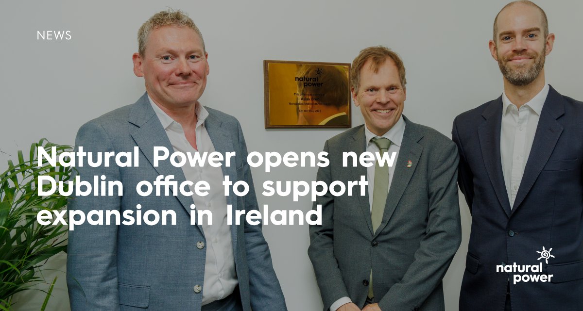 We are excited to announce the official opening of our new office in Dublin marking a significant milestone in our continued growth in Ireland’s thriving renewable energy sector. Read more on our website: hubs.ly/Q03m1byB0