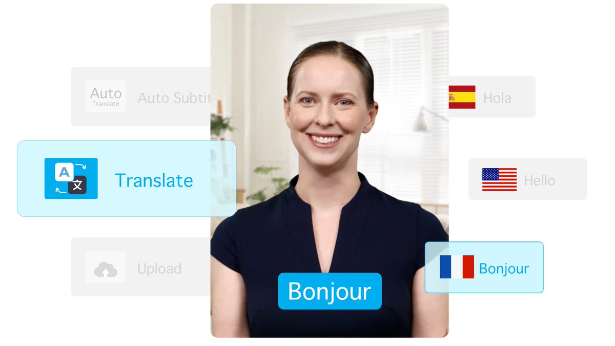 DeepBrain_ai's tweet image. ⌨️ One-Click AI Translator

🎯 Translate on-screen text and AI voice narration into many languages effortlessly. AI Studios&apos; One-Click Translation makes video localization and translation easy.

➡️ aistudios.com/features/ai-vi…

#VideoGPT #GenerativeAI #DeepLearning…