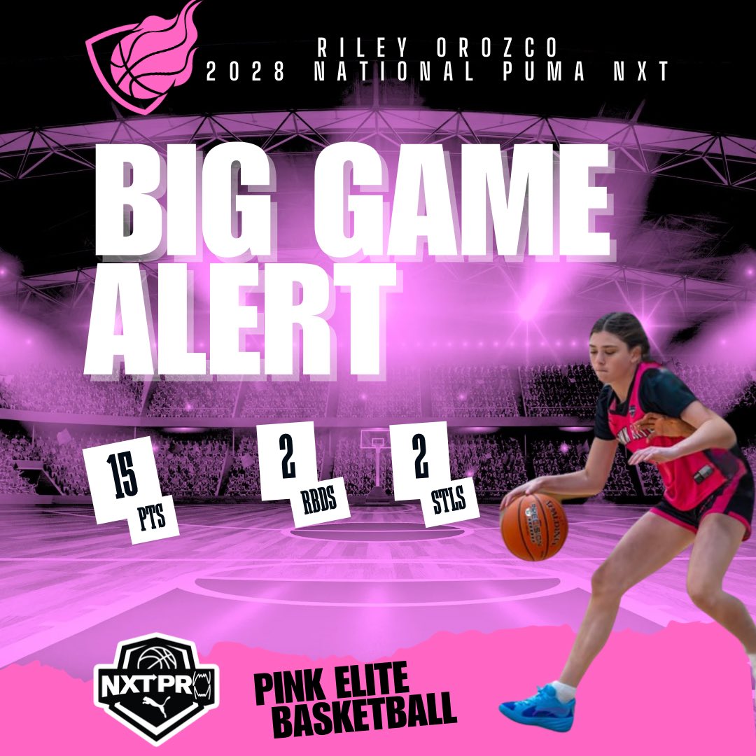 pinkelitebasketball (@pinkeliteclub) on Twitter photo BIG GAME ALERT ๐จ Riley Orozco was an offensive force vs City Elite <a href="/PRO16G/">NXTPRO Girls League</a> Puma Session 6. She was 3 for 3 from the arc and 100% from the line! WE SEE YOU RILEY ๐ <a href="/Rileyorozc31978/">Rileyorozco</a> BIG GAME ALERT ๐จ Riley Orozco was an offensive force vs City Elite <a href="/PRO16G/">NXTPRO Girls League</a> Puma Session 6. She was 3 for 3 from the arc and 100% from the line! WE SEE YOU RILEY ๐ <a href="/Rileyorozc31978/">Rileyorozco</a>