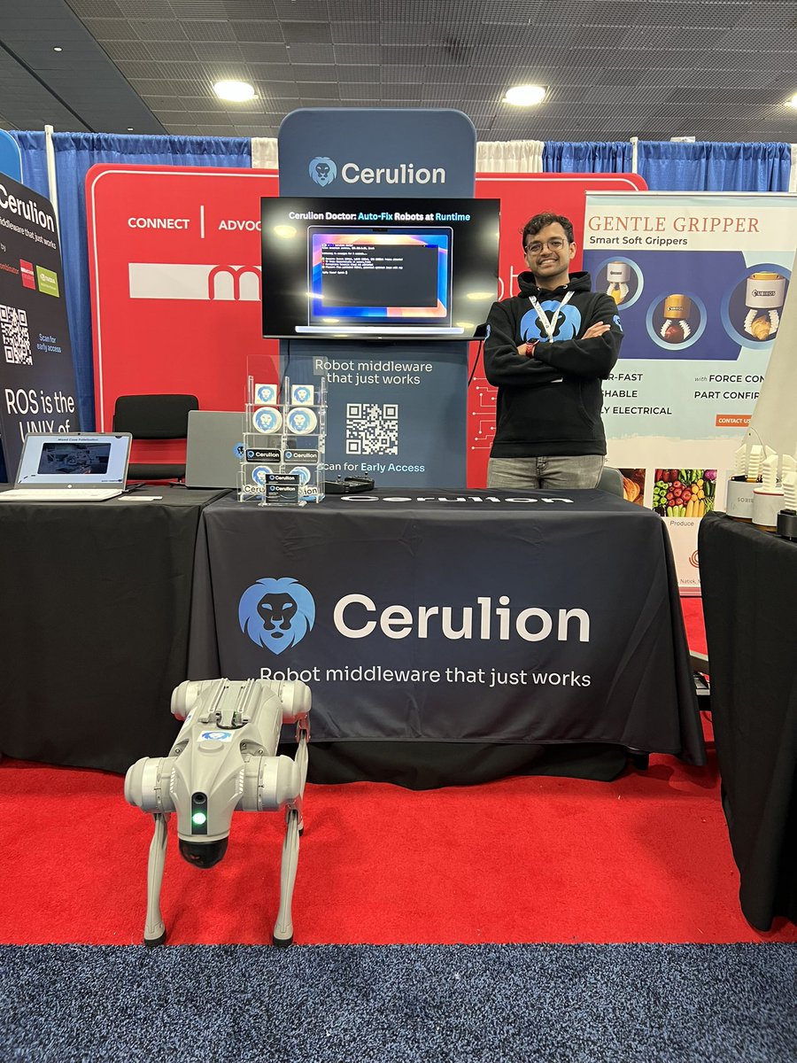 Cerulion (@cerulioninc) on Twitter photo If you’re at the <a href="/AutomateShow/">Automate Show</a> this week, make sure to stop by Booth 8502! We’re with <a href="/MassRobotics/">MassRobotics</a> showcasing how you can build safer robots, faster.
Come geek out about robotics, grab our card and take some sick stickers! (Psst… make sure to sign up for early access!) If you’re at the <a href="/AutomateShow/">Automate Show</a> this week, make sure to stop by Booth 8502! We’re with <a href="/MassRobotics/">MassRobotics</a> showcasing how you can build safer robots, faster.
Come geek out about robotics, grab our card and take some sick stickers! (Psst… make sure to sign up for early access!)