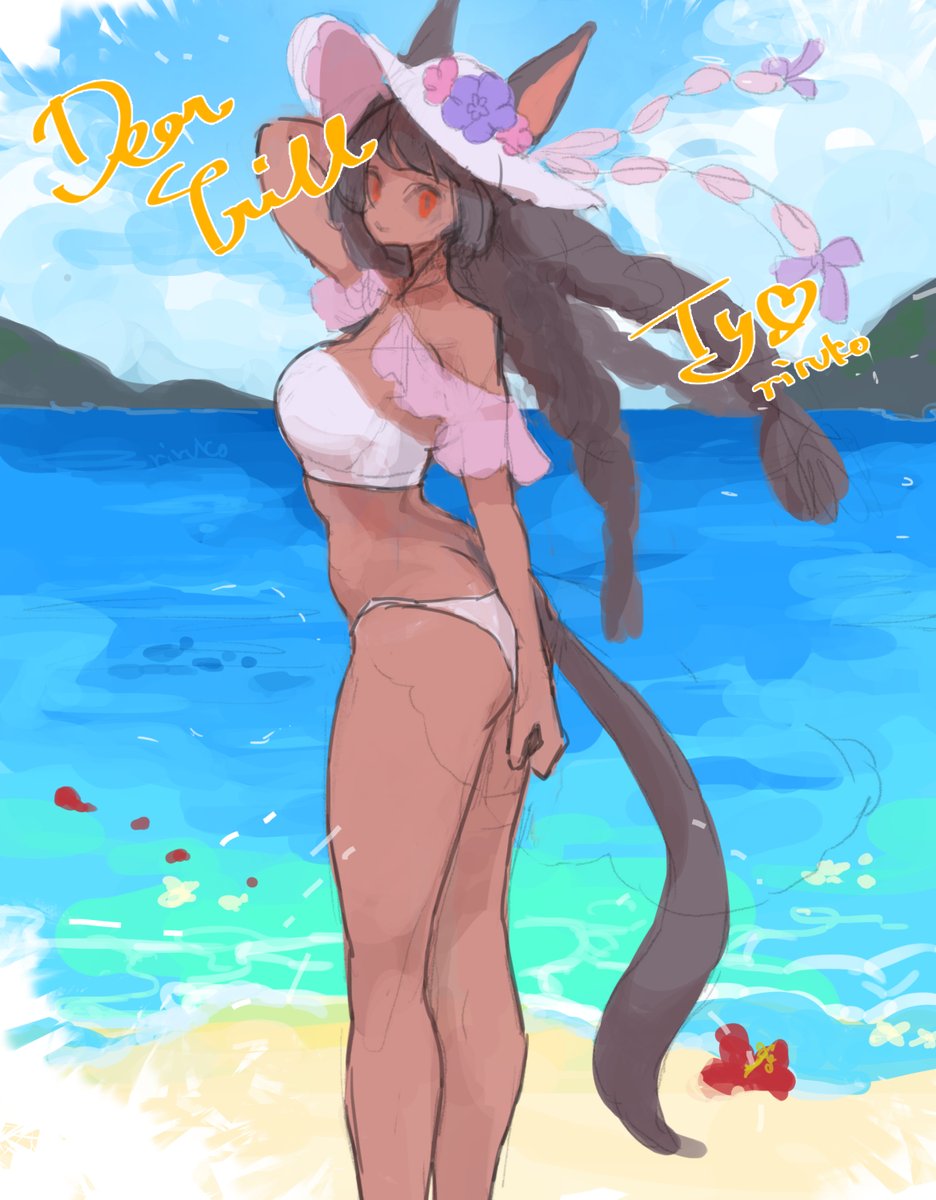 Skeb commission for Trill💛　Thanks so much for the request!🥳
ラフがあると嬉しい人もいると小耳に挟んだので、今回からおまけでラフも納品させていただくことにしました。
skeb.jp/@riruko_p/work… #Skeb #Commission