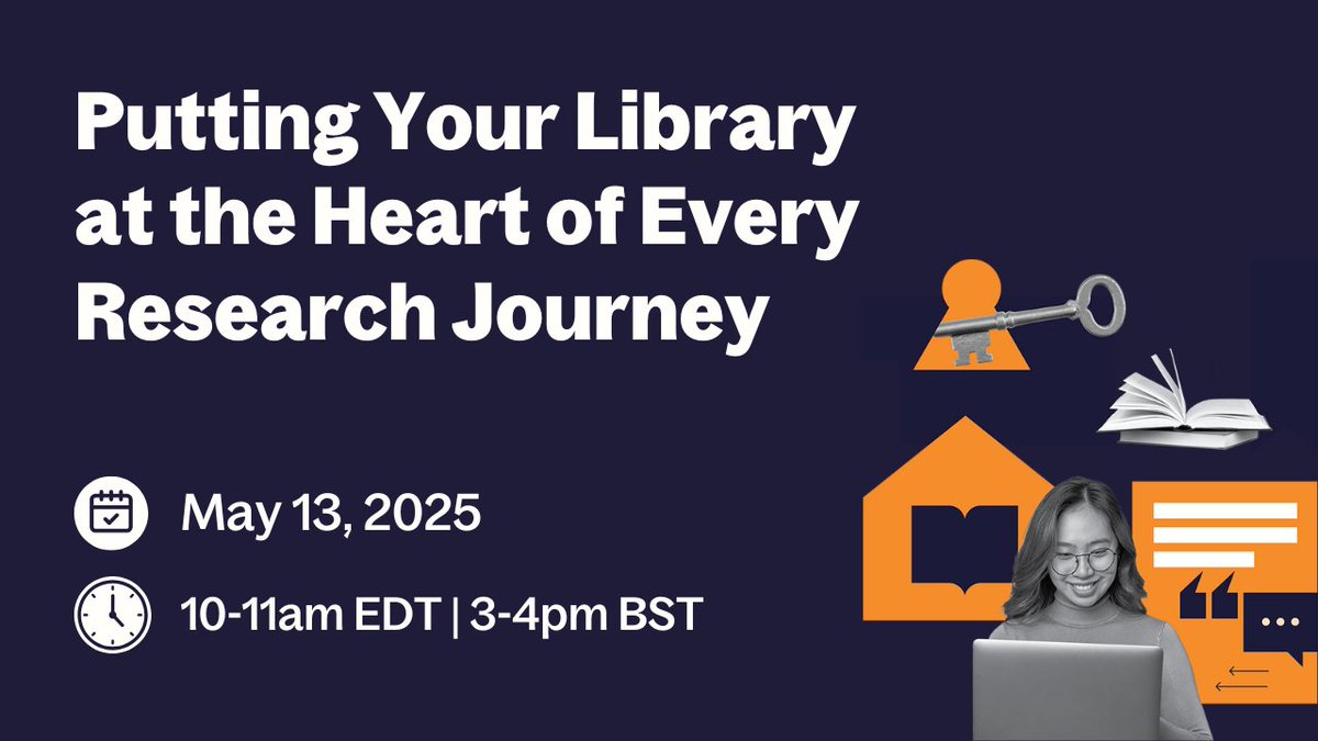 📢 There's still time to join tomorrow's webinar to discover how Lean Library Workspace can put the library at the heart of every stage of the research workflow.

✅Simplified workflows with an all-in-one tool. 

🕧 10-11am EDT | 3-4pm BST

Register now: us06web.zoom.us/webinar/regist…