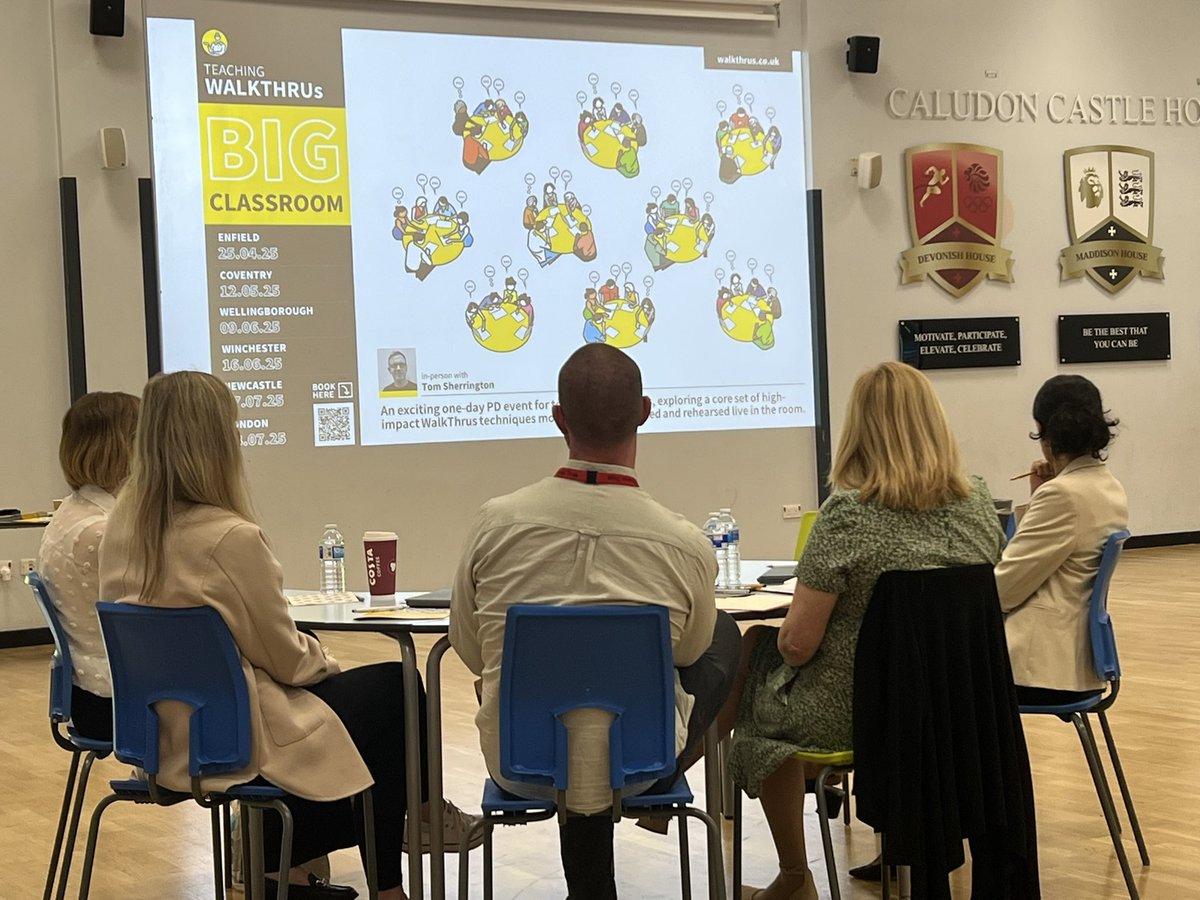 teacherhead's tweet photo. Brilliant @WALKTHRUs_5 Big Classroom day at @Caludon in Coventry. Lots of hands on practice and great discussion about core techniques. Lovely school - thanks for hosting us 🙏 https://t.co/ZGrLZnXZSQ
