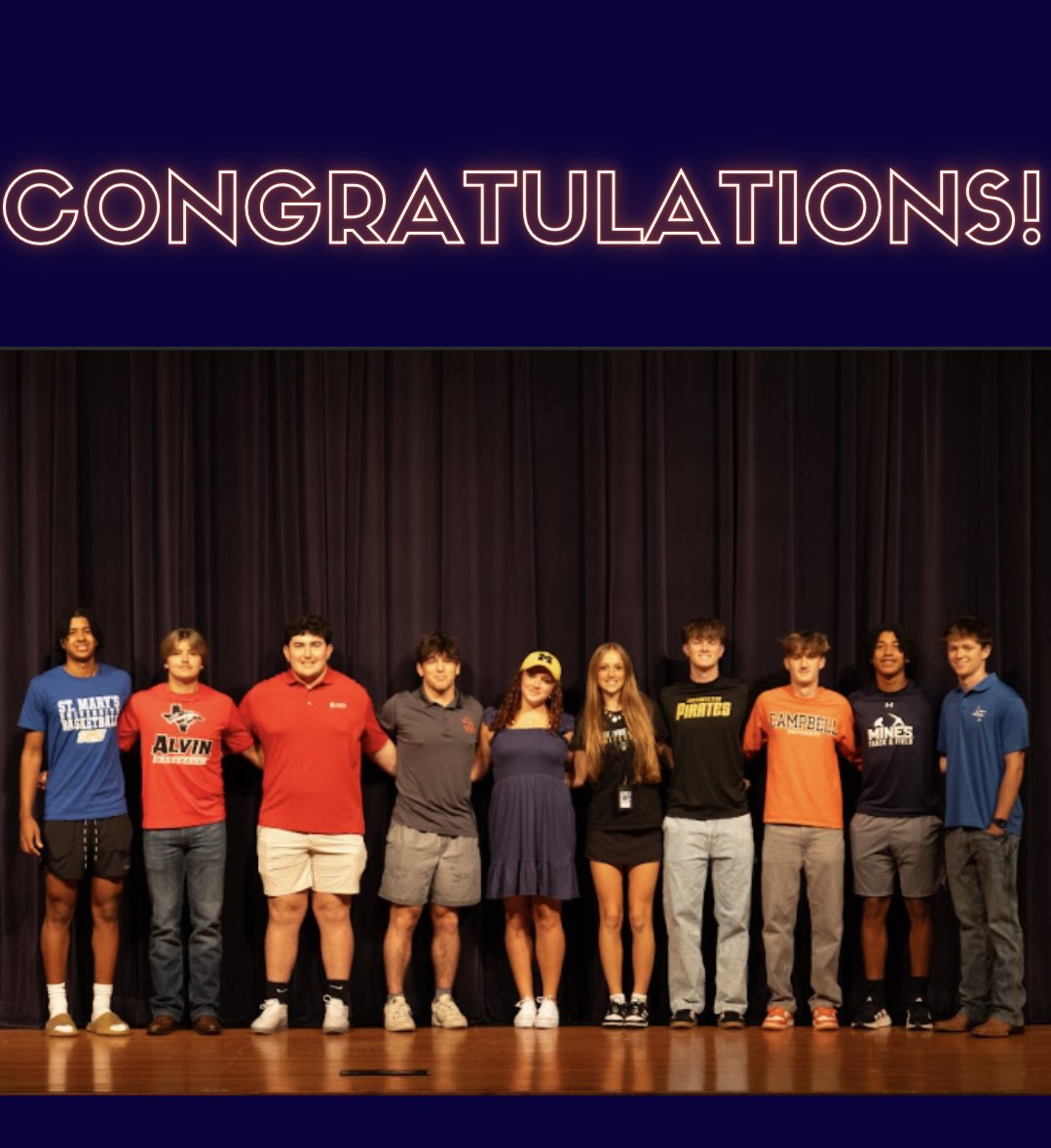 Seven Lakes HS Athletics (@slhsathletics7) on Twitter photo 🎉Congratulations to these student athletes who will compete at the Next Level!
<a href="/7LHSFootball/">Seven Lakes Football</a> <a href="/SpartanTrack_XC/">Seven Lakes XC/TF</a> <a href="/7LXCTrack_Field/">SevenLakesXC,Track&Field</a> <a href="/SLGirlsSoccer7/">Seven Lakes Girls Soccer</a> <a href="/SLsoccer/">Seven Lakes Men's Soccer</a> <a href="/slhswrestling/">SLHS Wrestling</a> <a href="/7LSpartanHoops/">Seven Lakes Basketball</a> <a href="/7Lakesbaseball/">SLHS Baseball</a> 🎉Congratulations to these student athletes who will compete at the Next Level!
<a href="/7LHSFootball/">Seven Lakes Football</a> <a href="/SpartanTrack_XC/">Seven Lakes XC/TF</a> <a href="/7LXCTrack_Field/">SevenLakesXC,Track&Field</a> <a href="/SLGirlsSoccer7/">Seven Lakes Girls Soccer</a> <a href="/SLsoccer/">Seven Lakes Men's Soccer</a> <a href="/slhswrestling/">SLHS Wrestling</a> <a href="/7LSpartanHoops/">Seven Lakes Basketball</a> <a href="/7Lakesbaseball/">SLHS Baseball</a>