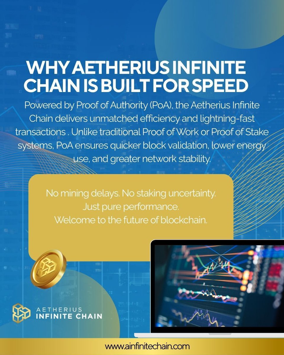 Why Wait? The Future of Blockchain is Already Here! ⚡

Aetherius Infinite Chain (AIC) is revolutionizing the blockchain space with lightning-fast transactions, lower energy consumption, and unmatched efficiency through Proof of Authority (PoA). Forget about mining delays or