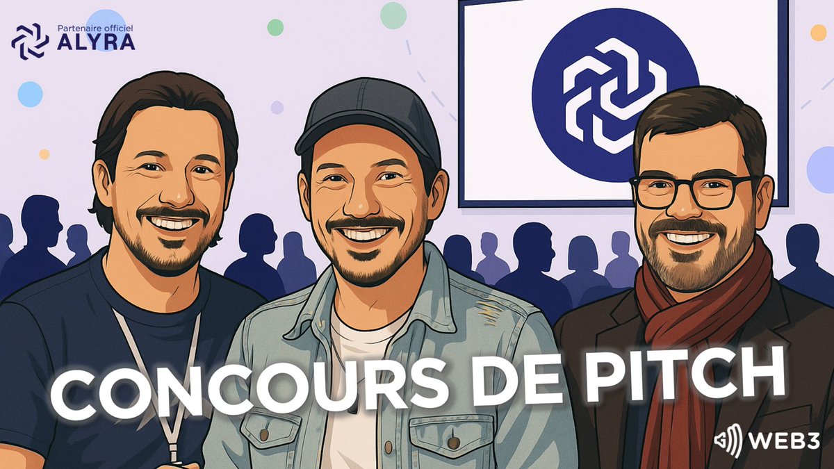 🎤 Concours de pitch en direct – nos apprenants à l'honneur !

📅 Ce mardi à 11h45, rejoignez-nous pour un événement spécial organisé dans l’émission GM Web3 : un concours de pitch en live mettant en lumière des projets Alyriens

🚀 Ces projets seront présentés en direct devant