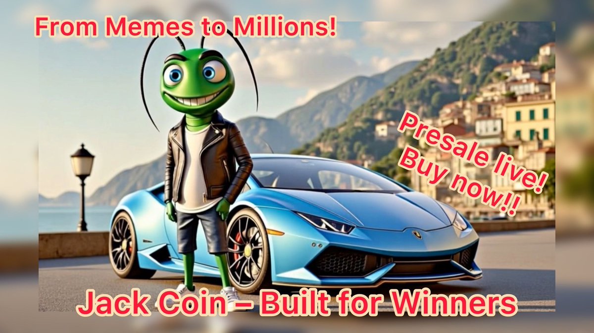 Jack the Cockroach (@jacktheroach) on Twitter photo 🔥 THE NEXT BIG MEME COIN IS HERE – AND IT’S NOT ASKING FOR PERMISSION. 🔥
Jack the Cockroach has just hit PinkSale – and it’s a full-blown invasion.
Buy now:
pinksale.finance/launchpad/bsc/…
No whitelist. No games. No second chances.
The Public Presale is LIVE – and Jack is crawling 🔥 THE NEXT BIG MEME COIN IS HERE – AND IT’S NOT ASKING FOR PERMISSION. 🔥
Jack the Cockroach has just hit PinkSale – and it’s a full-blown invasion.
Buy now:
pinksale.finance/launchpad/bsc/…
No whitelist. No games. No second chances.
The Public Presale is LIVE – and Jack is crawling