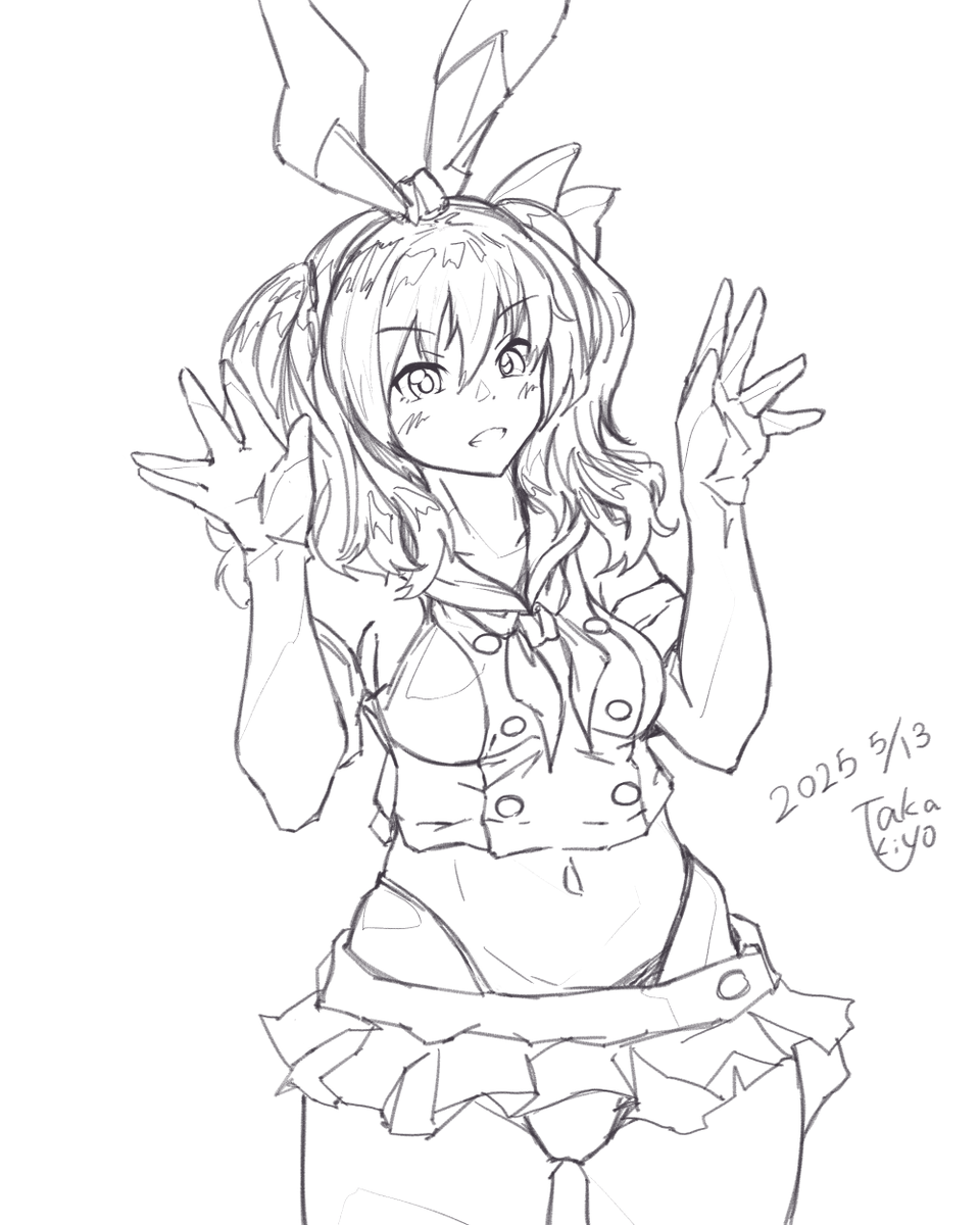 伸びてほしいので島風服の鹿島を描いてみました。
みんな好きでしょ? 