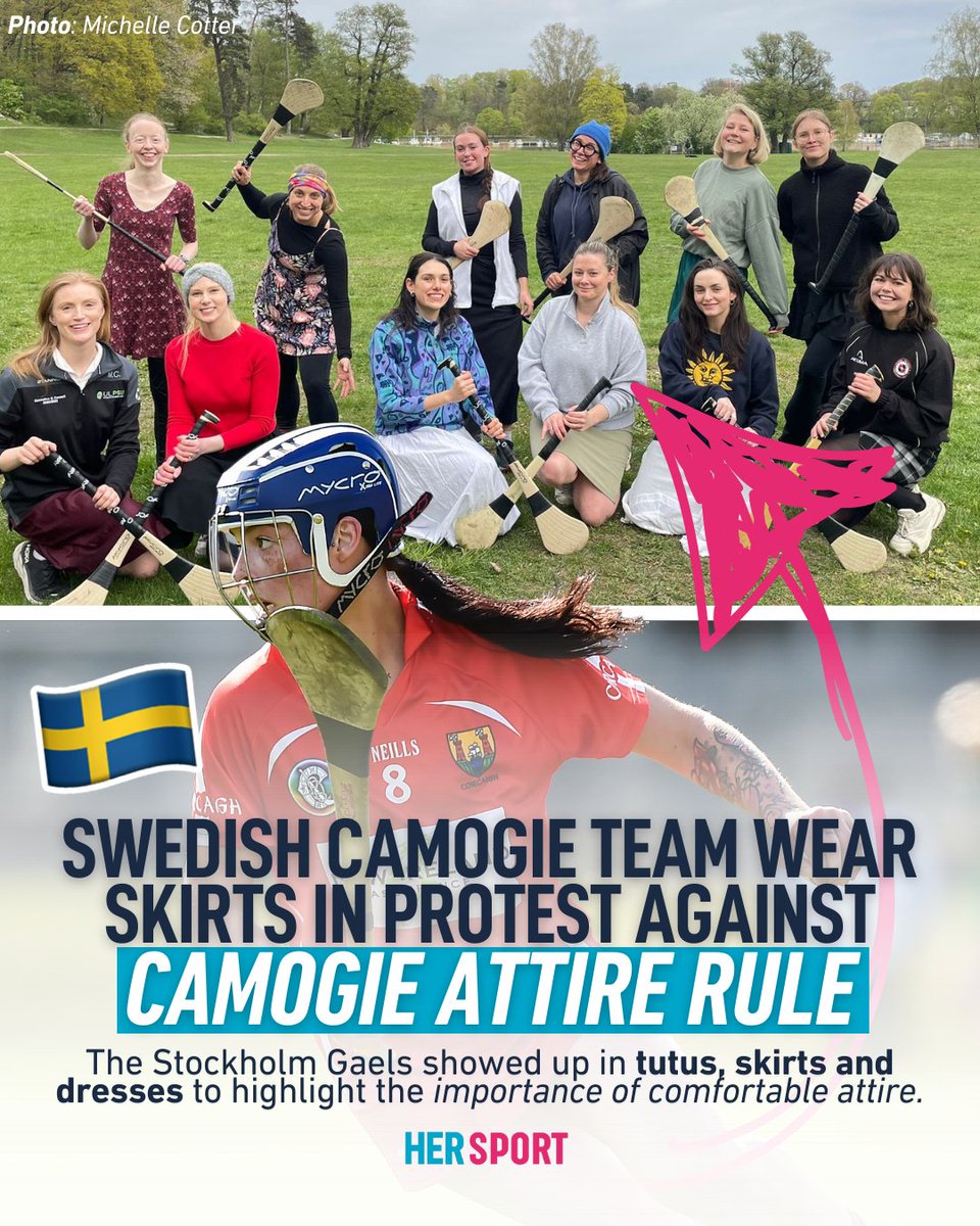 The Stockholm Gaels, a camogie team based in the Swedish capital, is standing with all camogie players in Ireland.

“The goal was to do something over here to show the players back home that their impact is reaching much further than the island of Ireland.” 

Amazing.