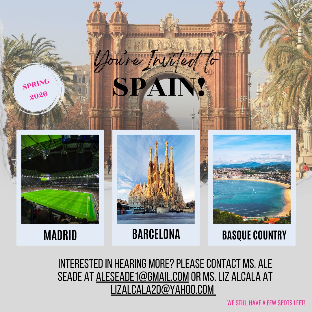 Travel to Spain with Us in Spring 2026! We’re excited to announce that there are still a few spots left on our EF Educational Tour to Spain during Spring Break 2026
🔗 Trip Link: eftours.com/2811379JU
📱 Or scan the QR code below:
👉 Comment below or message me for more info!