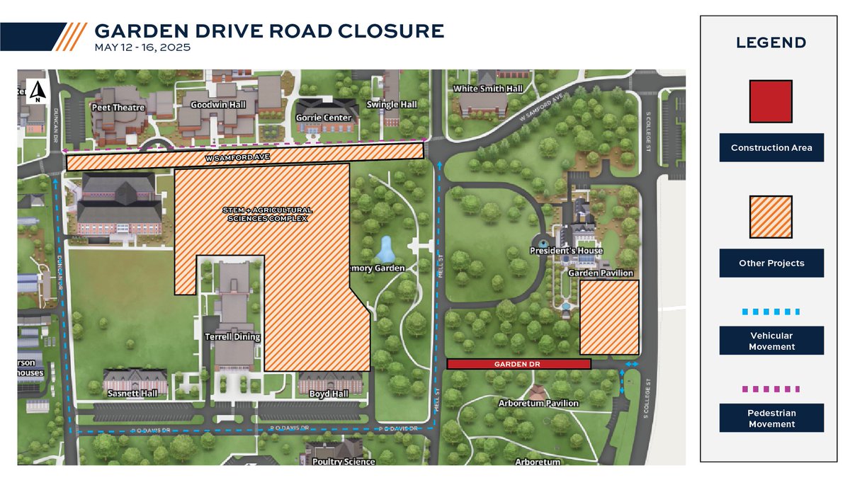 AuburnFM's tweet image. Just a reminder, we've got a few closures around Auburn's campus to watch out for this summer!
fm.auburn.edu/summer-constru…