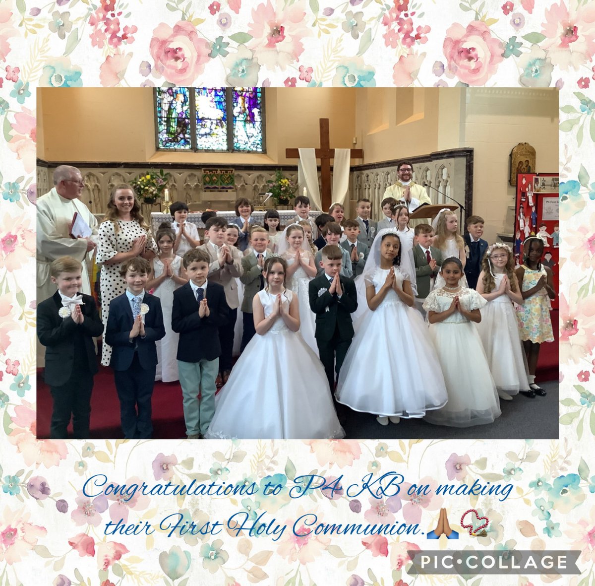 StThereseofLisieuxPS (@thereseps) on Twitter photo Congratulations to the P4s who made their First Holy Communion on Saturday. They were an absolute credit to their families and to the school! Thanks to Fr John and Fr Michael <a href="/belfastholy/">Holy Family Parish Belfast</a> and to the PTA. The children enjoyed their beautiful cake today! Congratulations to the P4s who made their First Holy Communion on Saturday. They were an absolute credit to their families and to the school! Thanks to Fr John and Fr Michael <a href="/belfastholy/">Holy Family Parish Belfast</a> and to the PTA. The children enjoyed their beautiful cake today!