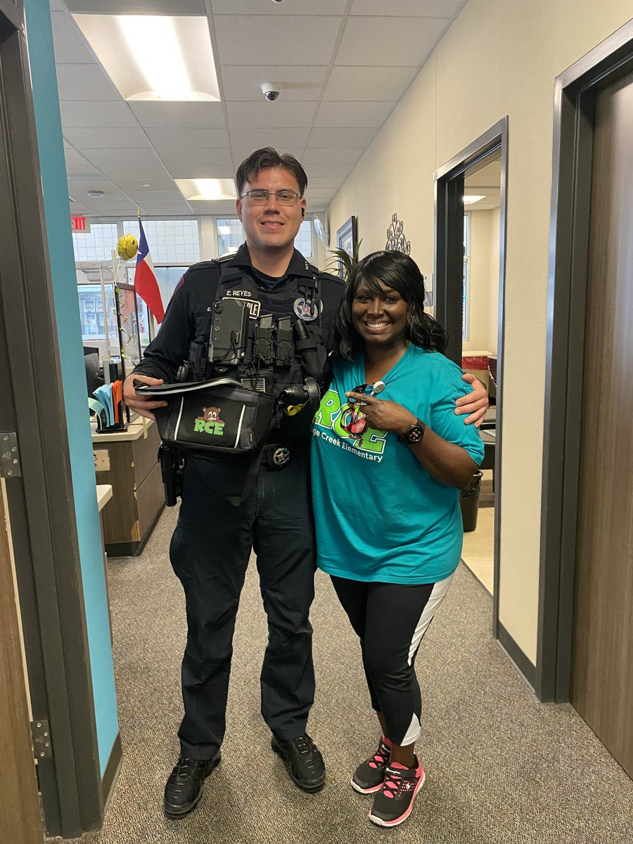 Thank you Officer Reyes for all that you do for our Cubs and our school. Your presence on campus just reassures us of Humble ISD's commitment to safety! You are appreciated! #TeamRCE #AllinAtRCE #MyRCE