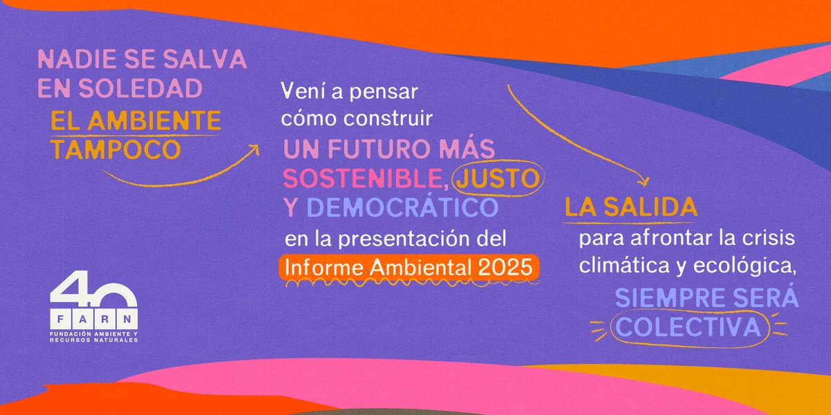 La crisis climática y ecológica es uno de los desafíos más grandes de la historia 🌎 Sólo la acción colectiva tiene la fuerza necesaria para enfrentar problemáticas de esta magnitud.

🗓 29 de mayo – 18:30 hs
📍 JJ Cultural (Jean Jaures 347)
✍️Inscribite: farn.org.ar/presentacion-d…