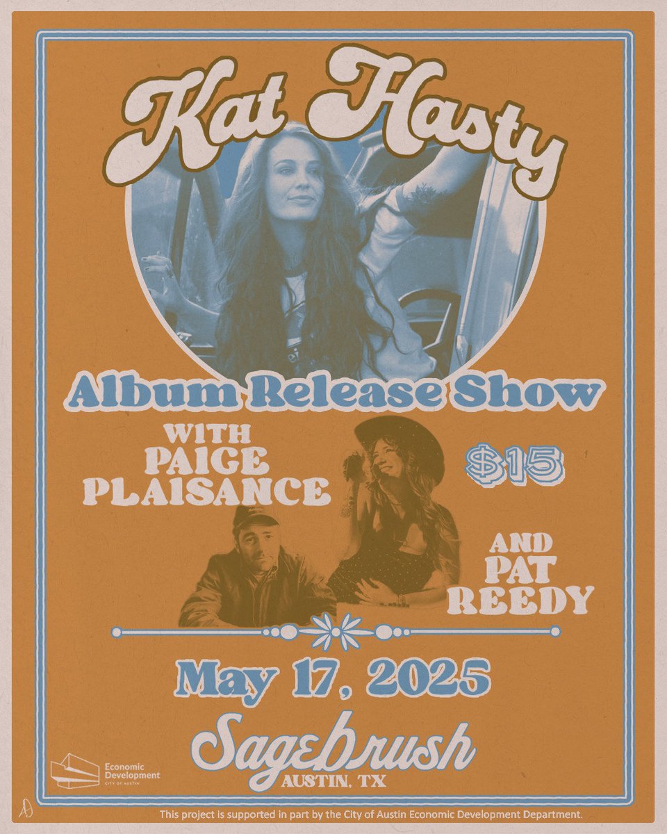 kathasty's tweet image. It’s a party THIS Saturday at Sagebrush in Austin, TX ❤️🎸🍻 See yall there!
