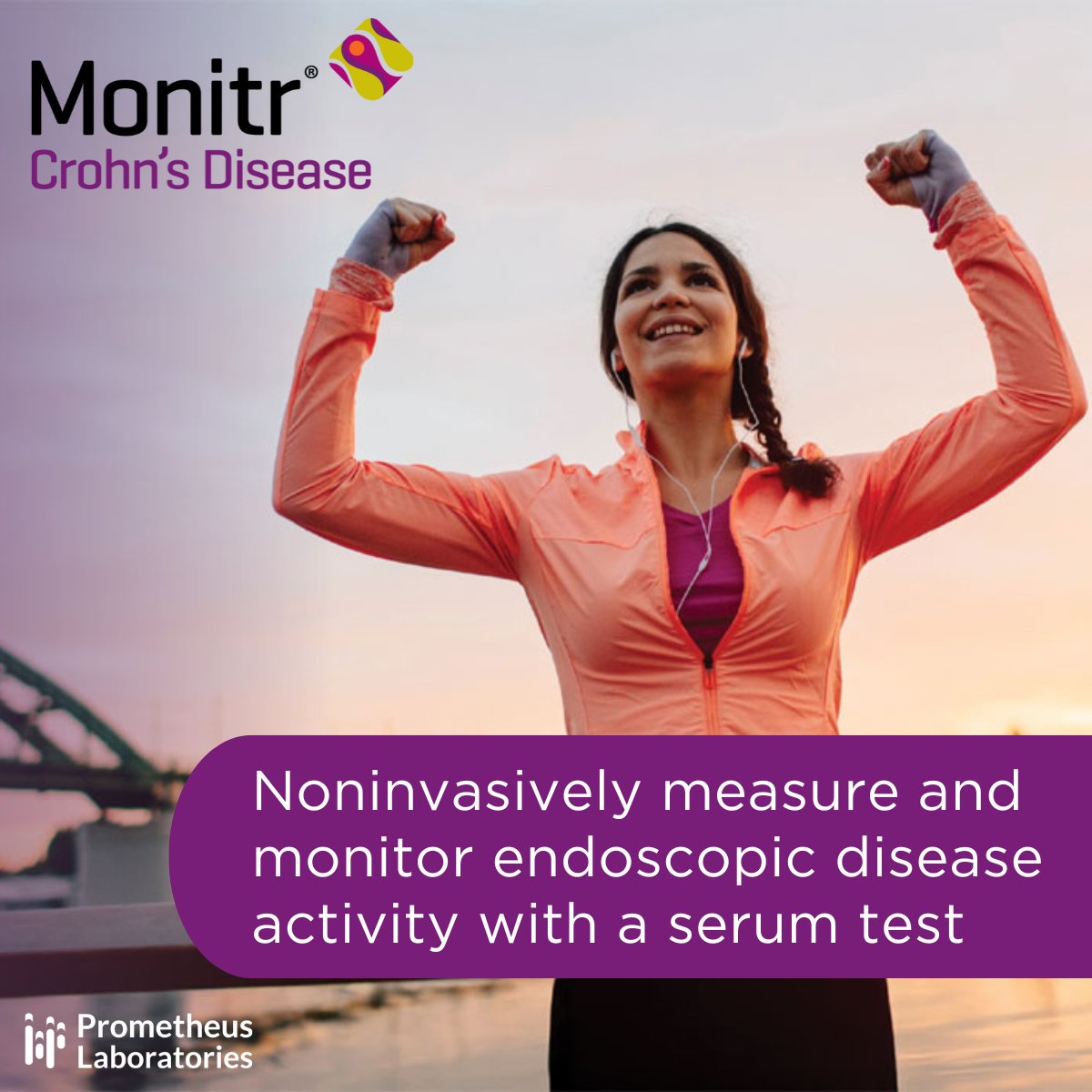 Managing Crohn's disease is easier with the innovative Monitr® Crohn's Disease test. This noninvasive serum test measures and monitors endoscopic disease activity, providing a comprehensive Endoscopic Healing Index (EHI) Score ranging from 0 to 100.

The EHI Score helps