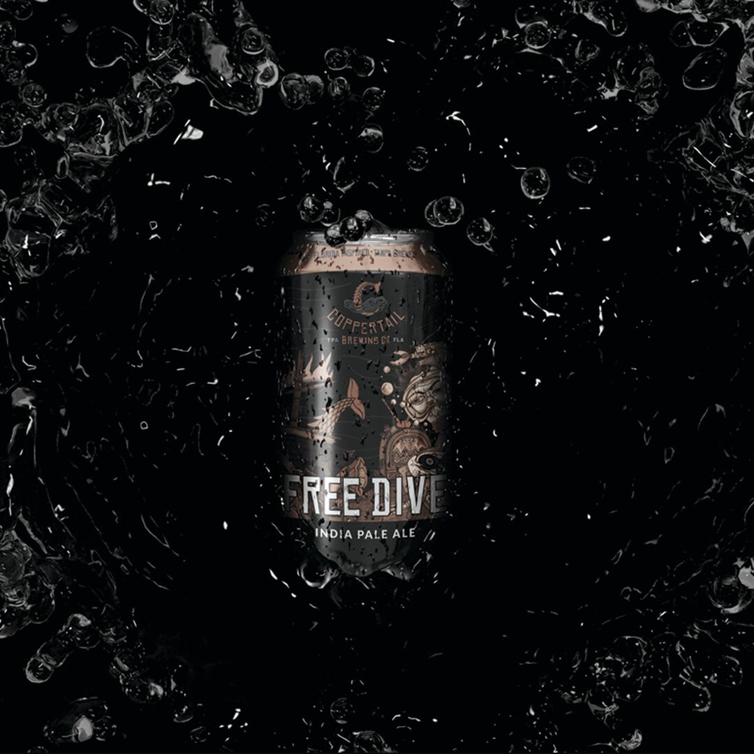 Free Dive IPA – our signature brew. Dive into a splash of citrusy hop flavor with every sip. Light, crisp, and refreshingly easy to drink.
