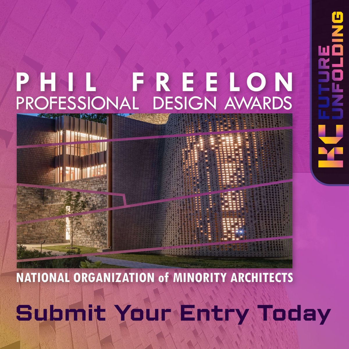 REMINDER: The 2025 #PhilFreelonDesignAwards are open! The awards honor Phil Freelon's legacy by recognizing outstanding work by NOMA members &amp; exemplifying design excellence, innovation, &amp; community impact. Submit at submit.noma.net.  
#NOMA25 #NOMAelevate #achitecture