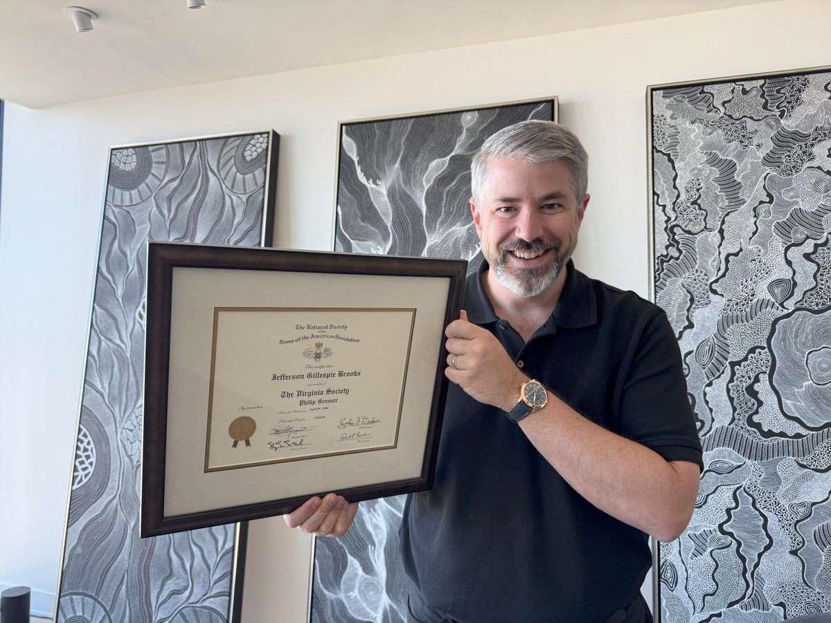 We are proud to reinstate travel influencer, Jeb Brooks in to the Virginia Society! You can check out his fascinating content here &gt;&gt; youtube.com/@GreenerGrass