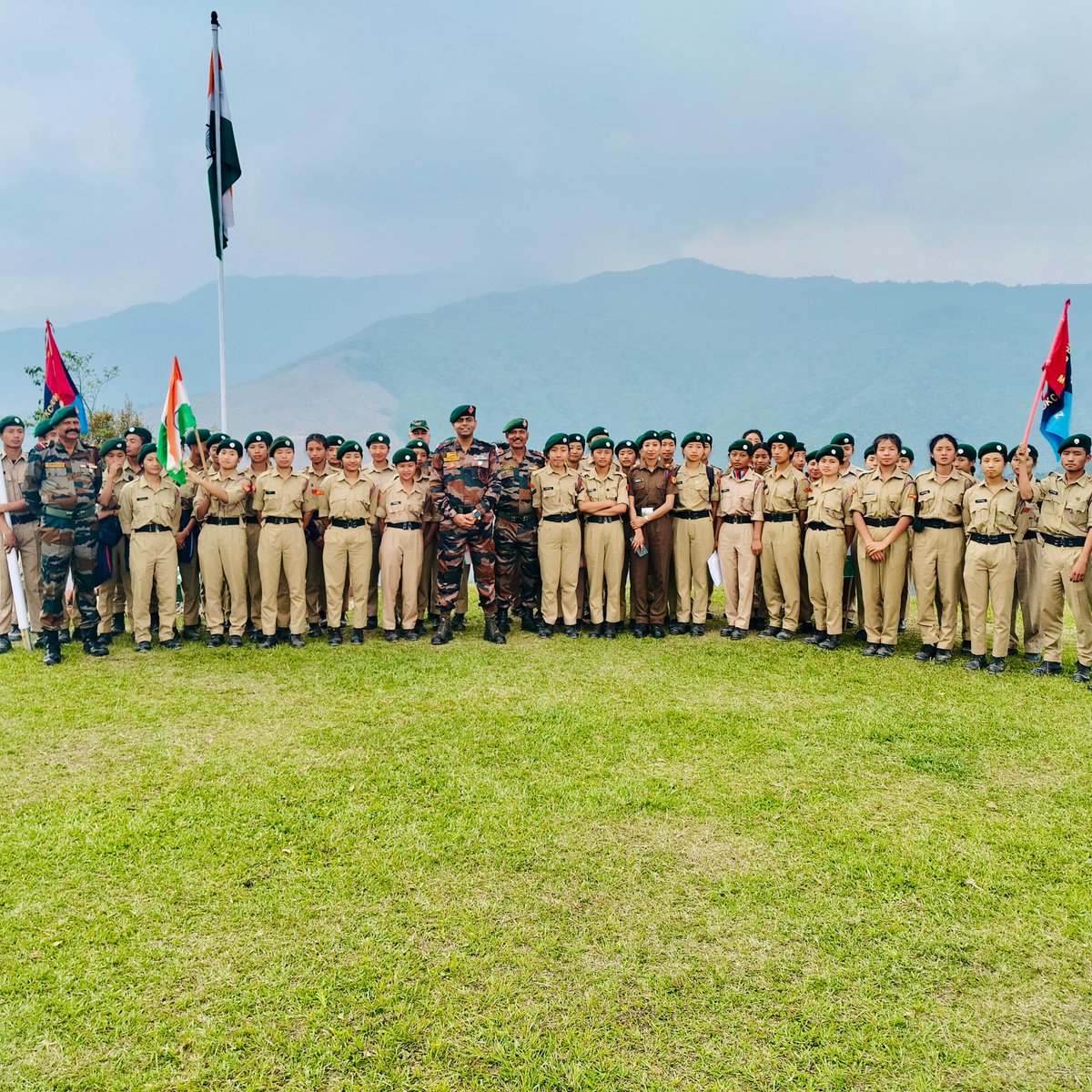 official_dgar's tweet photo. NCC CADETS FROM MOKOKCHUNG VISITS ASSAM RIFLES LOCATION IN NAGALAND
#NCC cadets from Mokokchung & Noklak visited ITC Dan, #Nagaland. The cadets began their visit at the New Pangsha Museum, where they learned about the rich cultural heritage of the Pangsha range. The village guards of Pangsha also participated in the visit, reinforcing bonds of friendship and mutual respect between the security forces and the local population and interacting with Riflewomen of Assam Rifles cadets cherished the pride of standing at the international boundary.

#SentinelsOfTheNorthEast
#GuardiansOfTheNation
#friendsofthenortheast
#OperationalReadiness
#weeklyupdate
#AssamRifles

@adgpi @PIBHomeAffairs @HMOIndia