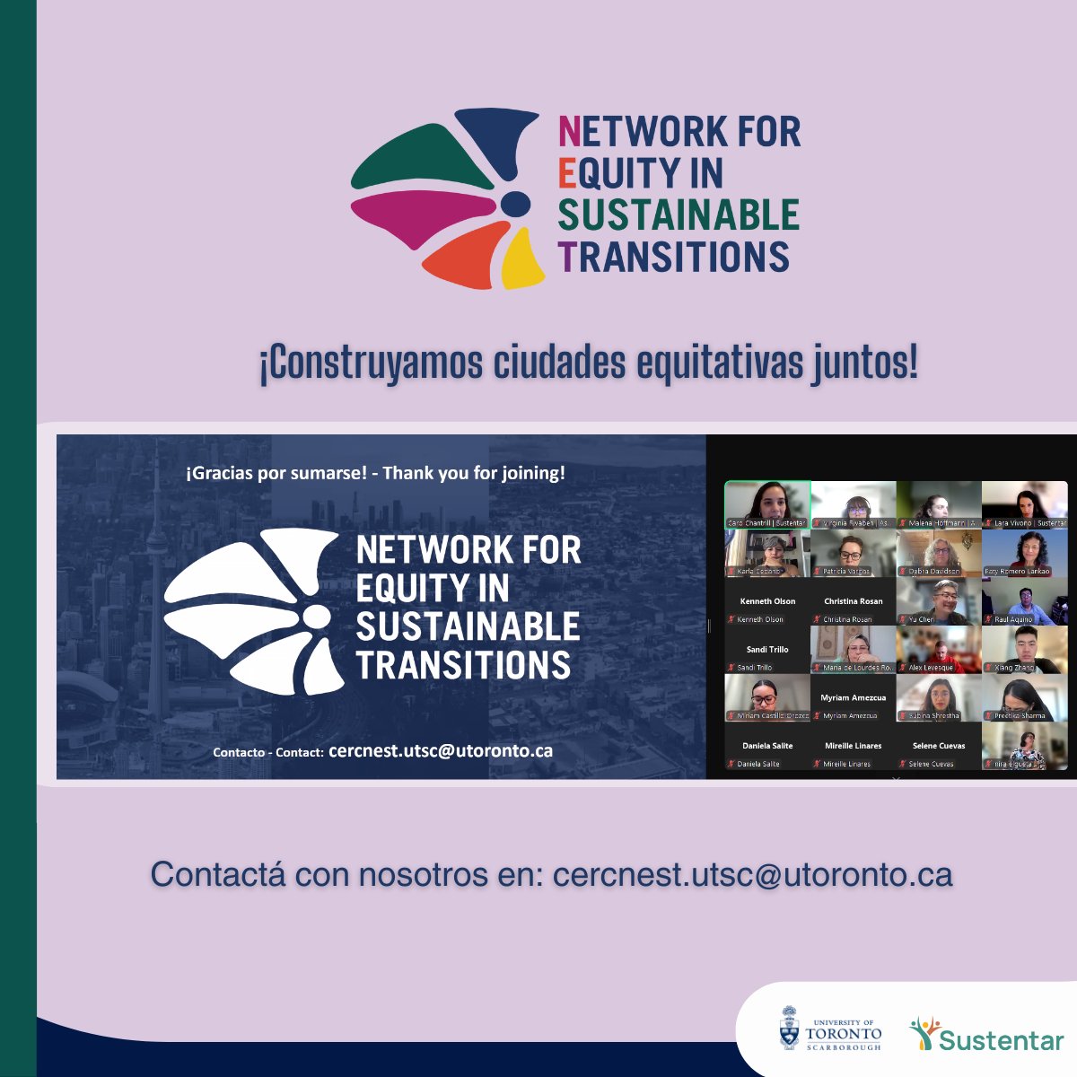 🚀 ¡Lanzamos la Comunidad de Práctica CERC NEST!

El 28 de abril dimos el primer paso para construir un espacio colectivo que impulse transiciones sostenibles, equitativas e inclusivas en las ciudades.

¡Únete a nosotros para construir futuros más justos y resilientes!