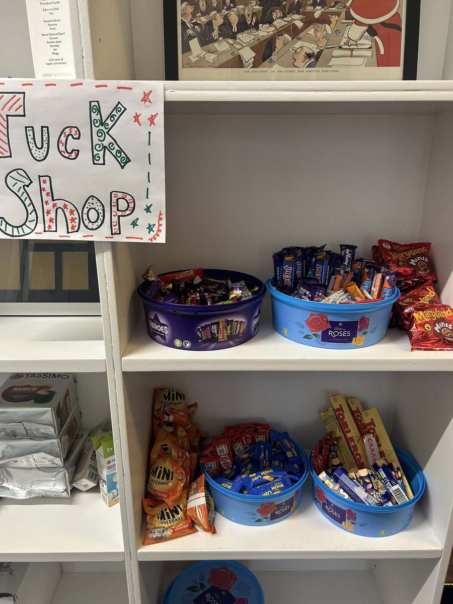 #HeadOfChambers #pastoralduties
#Tuckstore

The #HeadOfChambersTuckstore on the 1st floor is now restocked.  Another job jobbed
