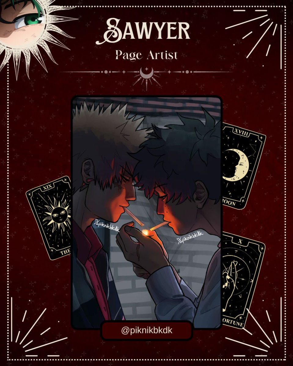 🔮 𝐂𝐎𝐍𝐓𝐑𝐈𝐁𝐔𝐓𝐎𝐑 𝐒𝐏𝐎𝐓𝐋𝐈𝐆𝐇𝐓 🔮

𝑫𝒊𝒗𝒊𝒏𝒆𝒓: <a href="/piknikbkdk/">sawyer 🧡💚</a>
𝑹𝒐𝒍𝒆: Page Artist
𝑻𝒂𝒓𝒐𝒕 𝑪𝒂𝒓𝒅: The Hierophant

An imposing appearance &amp; the balance of choosing a proven path while not feeling constricted make the Hierophant Page Artist Sawyer's favorite!