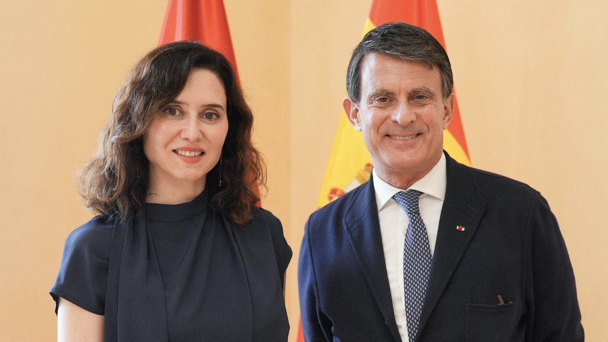 Bienvenido Manuel Valls, ministro de Ultramar de Francia, a la Comunidad de Madrid.

Un placer celebrar un encuentro contigo en esta, que es tu casa.