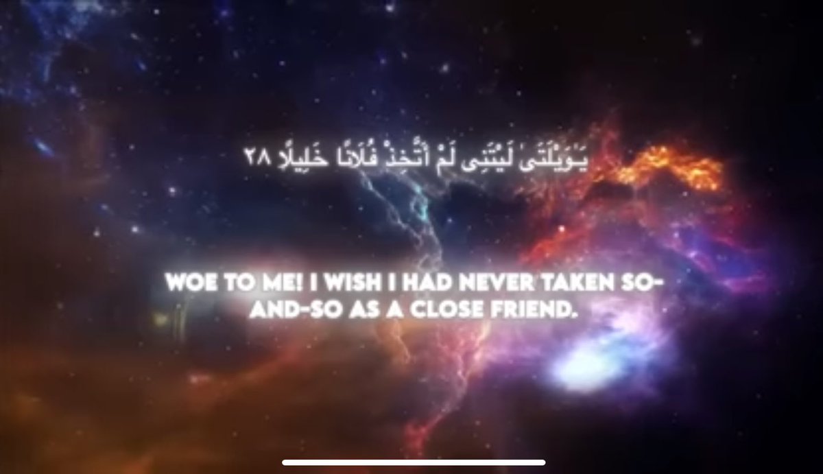 nihari_muncher's tweet image. one of the biggest regret mentioned in the Quran is of keeping bad company
👇
Surah Al-Furqan (25), verse 28.