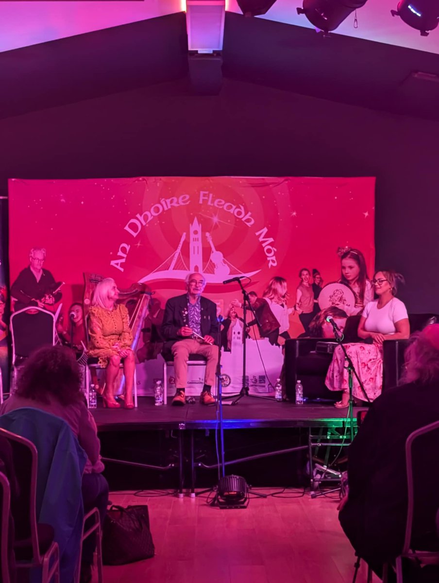 Siobhán Molloy (@molloy_siobhan_) on Twitter photo It was an honour & privilege to host the opening concert for the Derry Fleadh 2025, sharing in conversation, tunes, songs & laughs with the legendary Cathal McConnell.✨Well done to all involved & the host branch CCÉ Baile na gCailleach. <a href="/Comhaltas/">Comhaltas (CCÉ)</a> <a href="/ArtsCouncilNI/">Arts Council of Northern Ireland</a> <a href="/Studio2Derry/">Studio2 - Derry</a> It was an honour & privilege to host the opening concert for the Derry Fleadh 2025, sharing in conversation, tunes, songs & laughs with the legendary Cathal McConnell.✨Well done to all involved & the host branch CCÉ Baile na gCailleach. <a href="/Comhaltas/">Comhaltas (CCÉ)</a> <a href="/ArtsCouncilNI/">Arts Council of Northern Ireland</a> <a href="/Studio2Derry/">Studio2 - Derry</a>