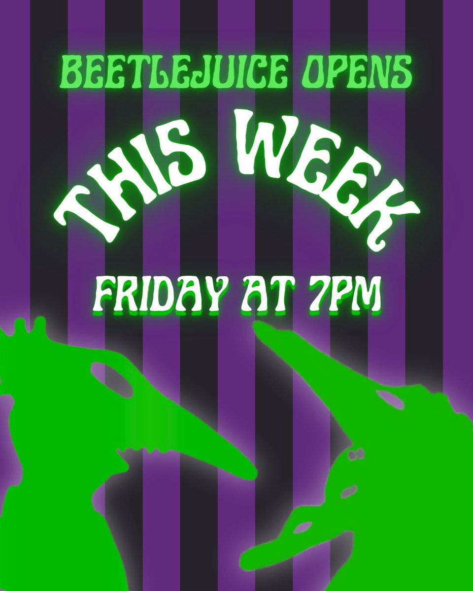 In just 4 DAYS BEETLEJUICE hits the PAC! Come see our first show that is directed, designed, and performed all by AG students! 

SEE BEETLEJUICE MAY 16-17 at 7PM