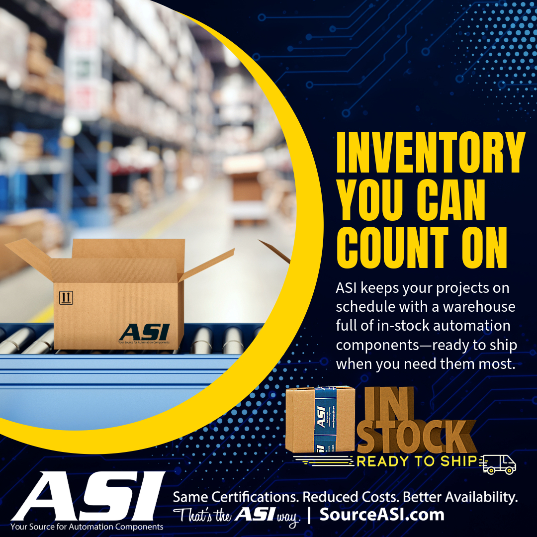 asiez's tweet image. 📦 Inventory You Can Count On. Delays can derail your entire project—but not when you order from ASI. We maintain a deep inventory of #automationcomponents in stock &amp;amp; ready to ship.  Start your order today at SourceASI.com

#SourceASI #automation #controlpanels #mfg