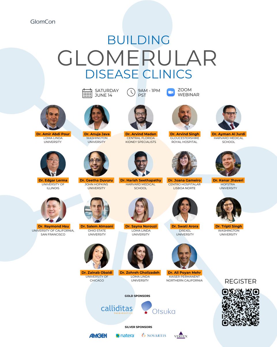 We're pleased to present the expert speakers and panelists for the upcoming Workshop on Building Glomerular Disease Clinics, an initiative supporting nephrologists in establishing and sustaining GN Clinics.

This workshop builds on the momentum of last year's event and the