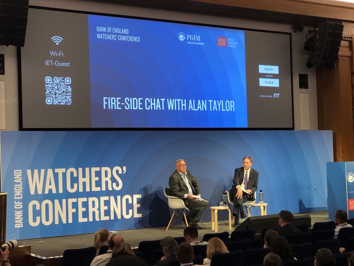 MMF_research's tweet image. Next & final "Fire-side Chat" at the 2025 #BoEWatchers conference at @KingsCollegeLon Business School today, with Alan Taylor (@bankofengland) & Ed Balls (King's College London). @ecb @BIS_org @NIESRorg @RoyalEconSoc @cepr_org