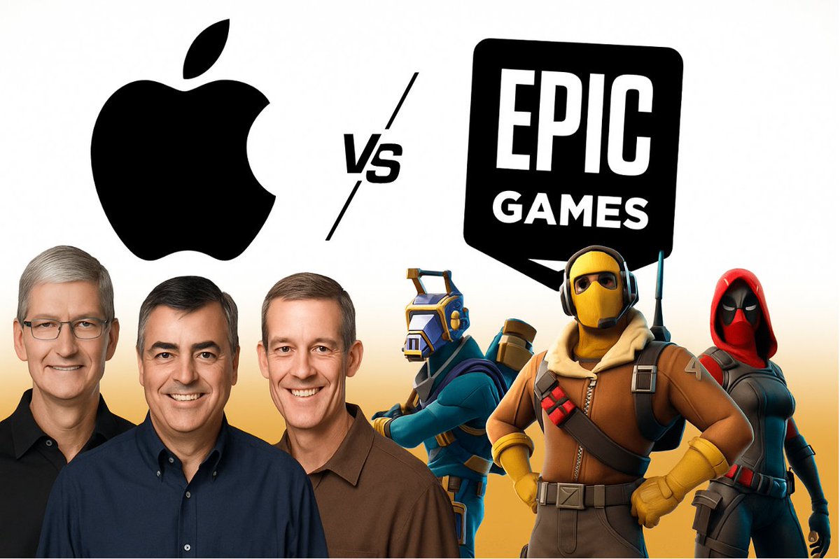 Apple’s worst nightmare just came true:

In 2020, Epic Games spent $1 BILLION suing them for banning Fortnite.

Everyone said it was a waste of time.

But the judge just made a final ruling no one could believe.

Here's the decision threatening Apple's monopoly: