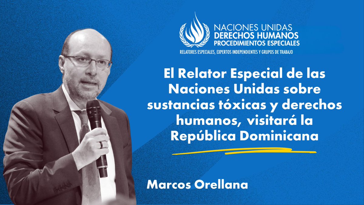 OACNUDH (@oacnudh) on Twitter photo 📢 #RepúblicaDominicana: El Experto de #ONU sobre sustancias tóxicas y #DDHH visitará la #RepúblicaDominicana del 13 al 22 de mayo para evaluar la gestión y eliminación de sustancias y residuos peligrosos☢️ incluidos los residuos plásticos y la contaminación.⚠️ <a href="/ONU_RD/">Naciones Unidas RD</a>
💻Lee 📢 #RepúblicaDominicana: El Experto de #ONU sobre sustancias tóxicas y #DDHH visitará la #RepúblicaDominicana del 13 al 22 de mayo para evaluar la gestión y eliminación de sustancias y residuos peligrosos☢️ incluidos los residuos plásticos y la contaminación.⚠️ <a href="/ONU_RD/">Naciones Unidas RD</a>
💻Lee