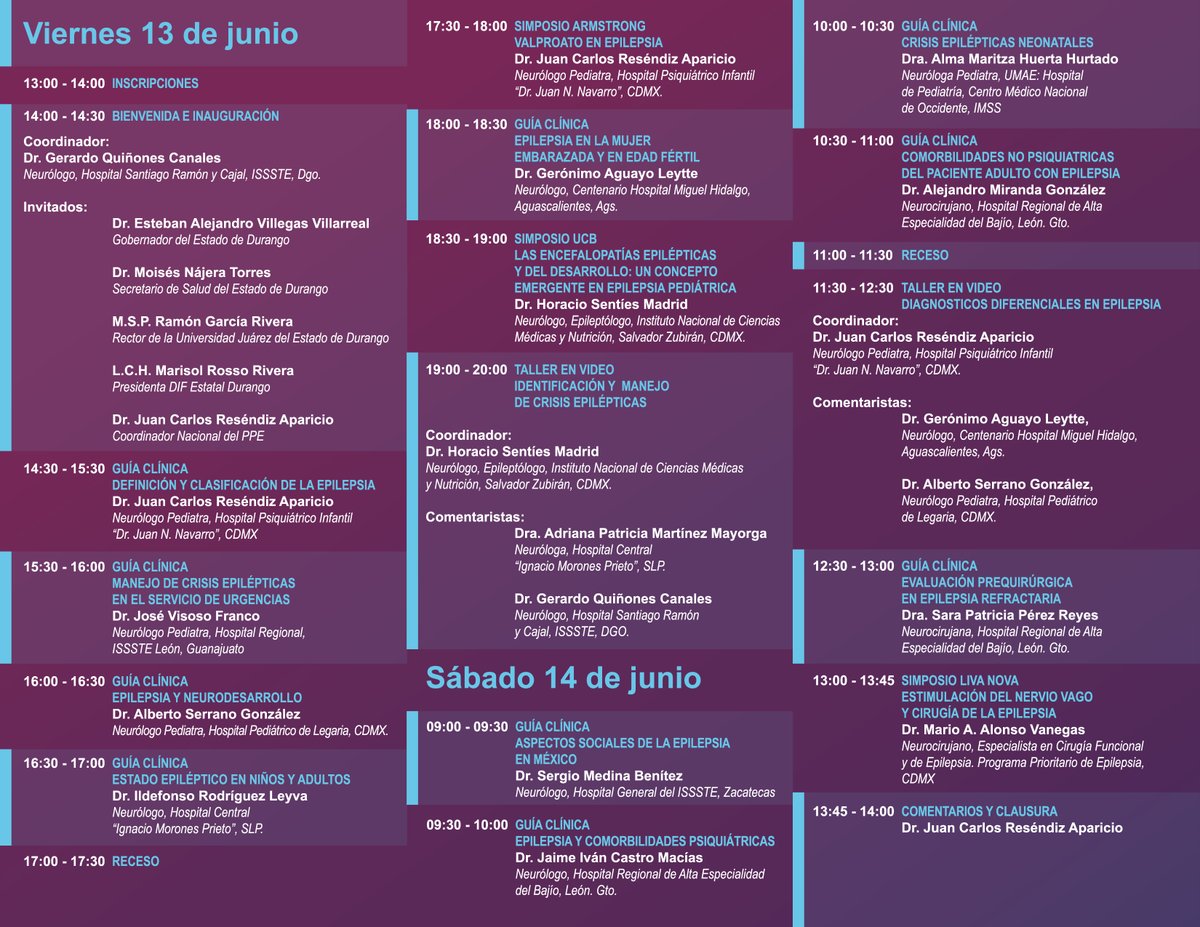 PPEmxOFICIAL's tweet image. Registro abierto para la Reunión Regional Centro-Occidente 2025 en Durango. ¡No te pierdas este evento el 13 y 14 de junio! Regístrate ahora. #Durango 🏥#ReunionRegional2025 #Junio2025 📆 #epilepsia 🧠👀🧠
🔗docs.google.com/forms/d/e/1FAI…