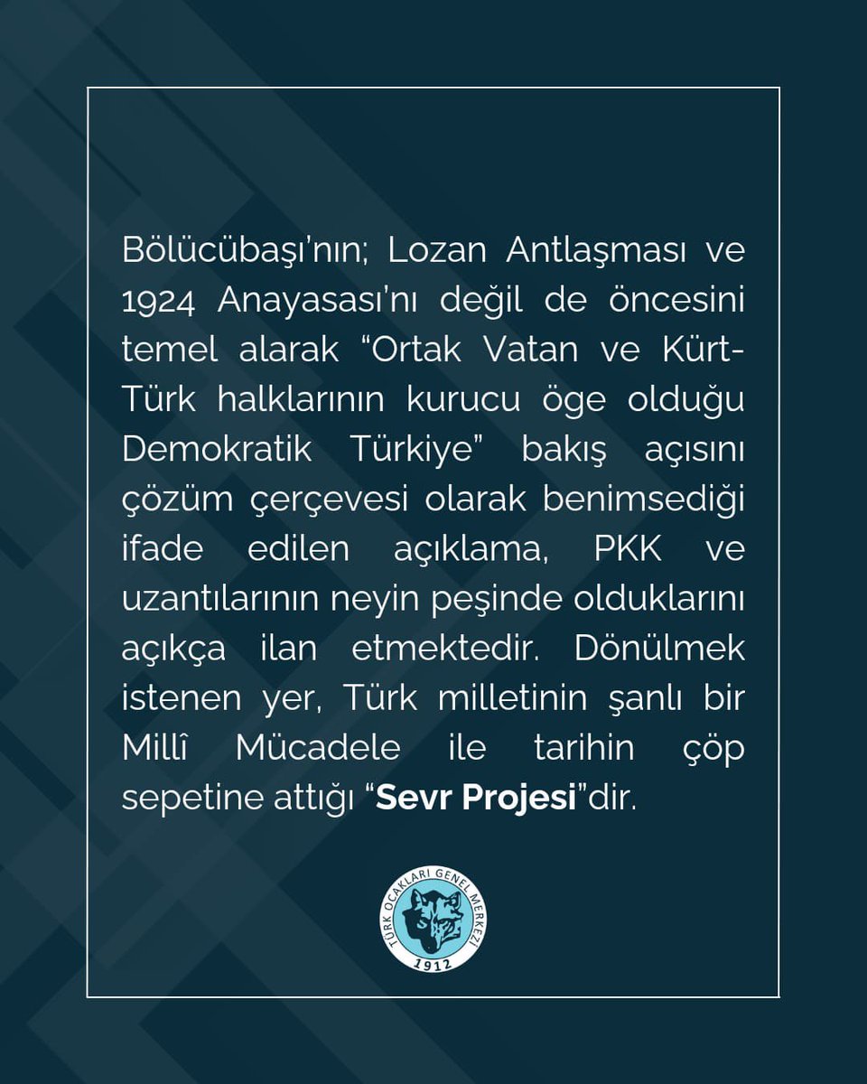 PKK’NIN KENDİNİ FESİH KARARI HAKKINDA BASIN AÇIKLAMASI

📍turkocaklari.org.tr/basin-aciklama…